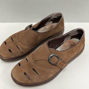 Rieker Women’s Anti-stress Comfort Brown Leather Slip On Loafers